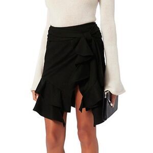 Intermix | Erika Ruffle Wool Skirt Size P